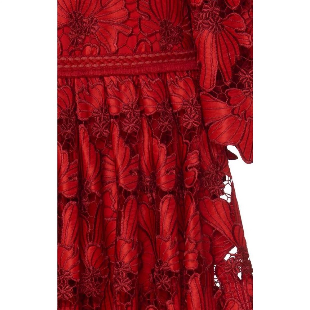 NWT Runway Alexis Defina Lace Tiered Dress S - Picture 4 of 13